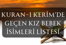 Kur’an’da Geçen A’dan Z’ye Tüm Kız Bebek İsimleri kuranda geçen islama uygun kız adları
