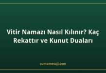 Vitir Namazı Nasıl Kılınır? Kaç Rekattır ve Kunut Duaları Vitir Namazı Nasıl Kılınır? Kaç Rekattır ve Kunut Duaları